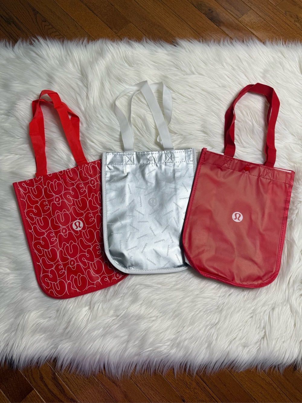 Set of 3 Lululemon Small Reusable Tote Bag Trio